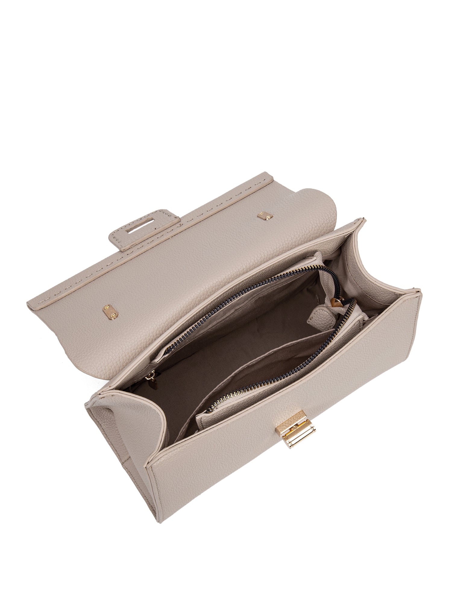 Borsa a mano da donna 100% ecopelle 728-1PT-ALMOND Diana&co