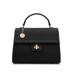 Borsa a mano da donna 100% ecopelle 728-1PT-BLACK Diana&co