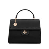 Borsa a mano da donna 100% ecopelle 728-1PT-BLACK Diana&co