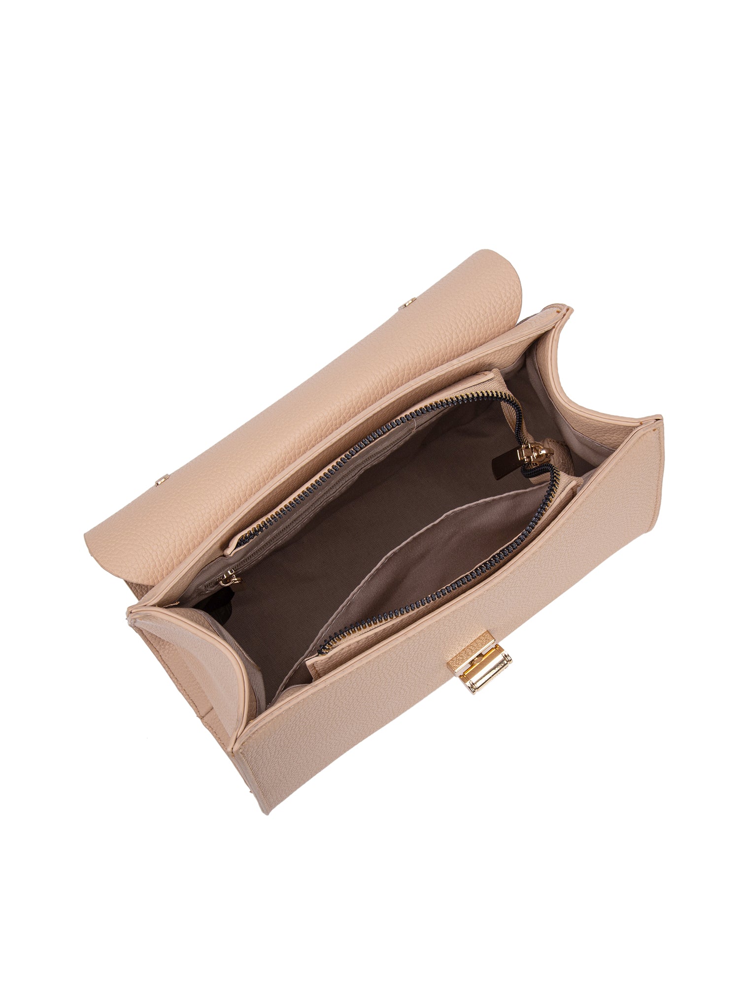 Borsa a mano da donna 100% ecopelle 728-1PT-IVORY Diana&co