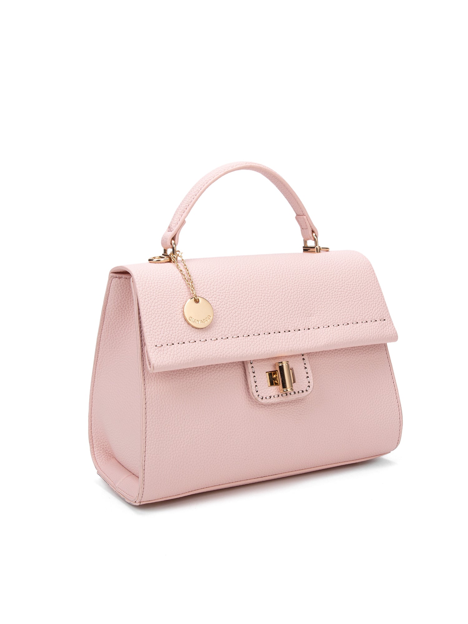 Borsa a mano da donna 100% ecopelle 728-1PT-PINK Diana&co