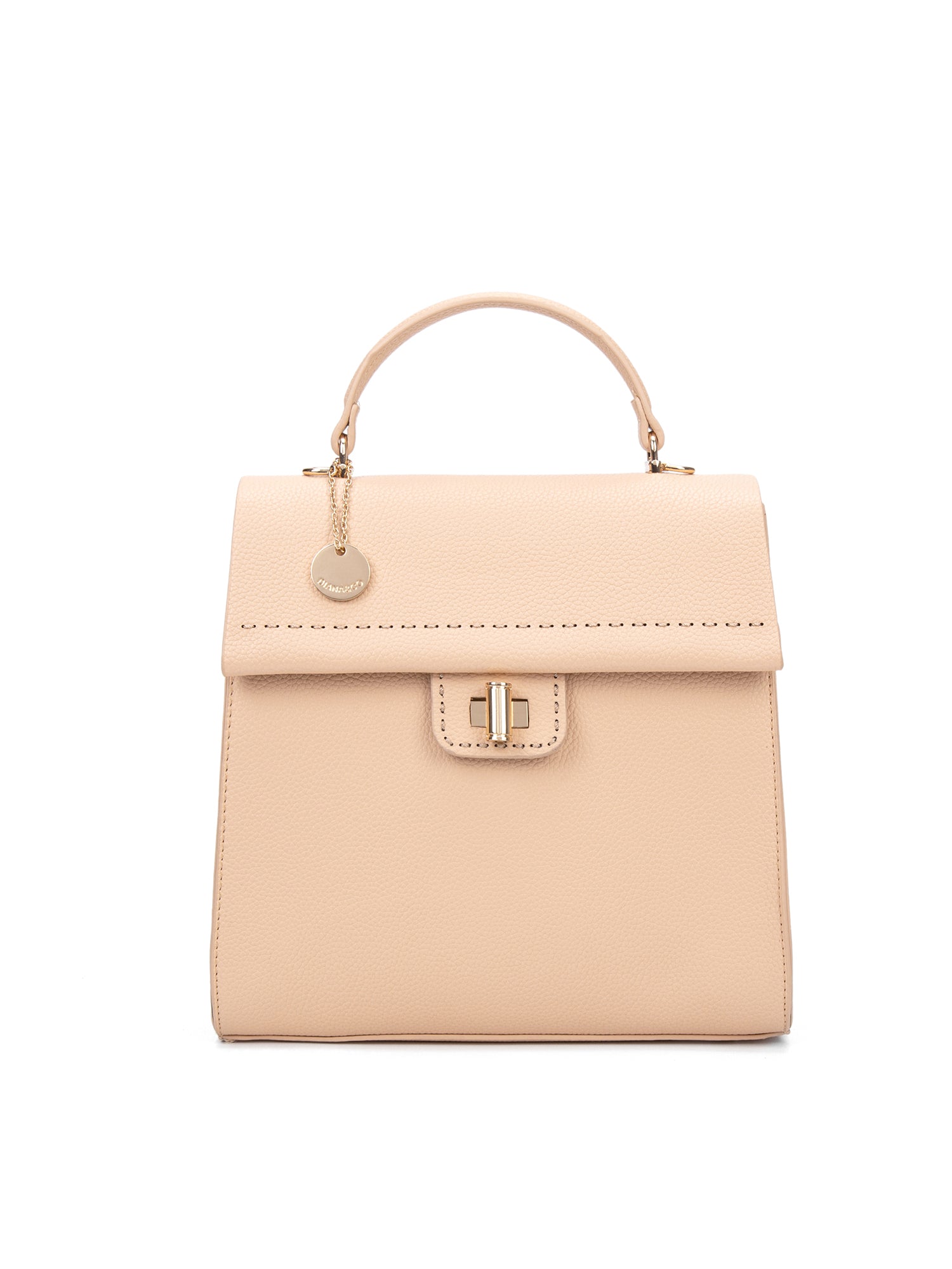Zaino da donna in pelle vegana Casual 728-2PT-ALMOND Diana&co