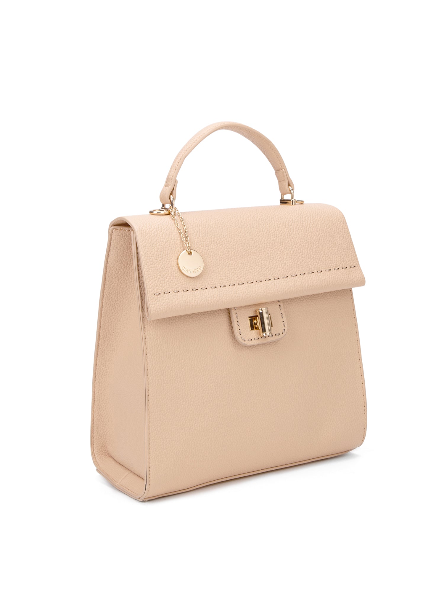 Zaino da donna in pelle vegana Casual 728-2PT-ALMOND Diana&co