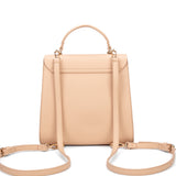 Zaino da donna in pelle vegana Casual 728-2PT-ALMOND Diana&co