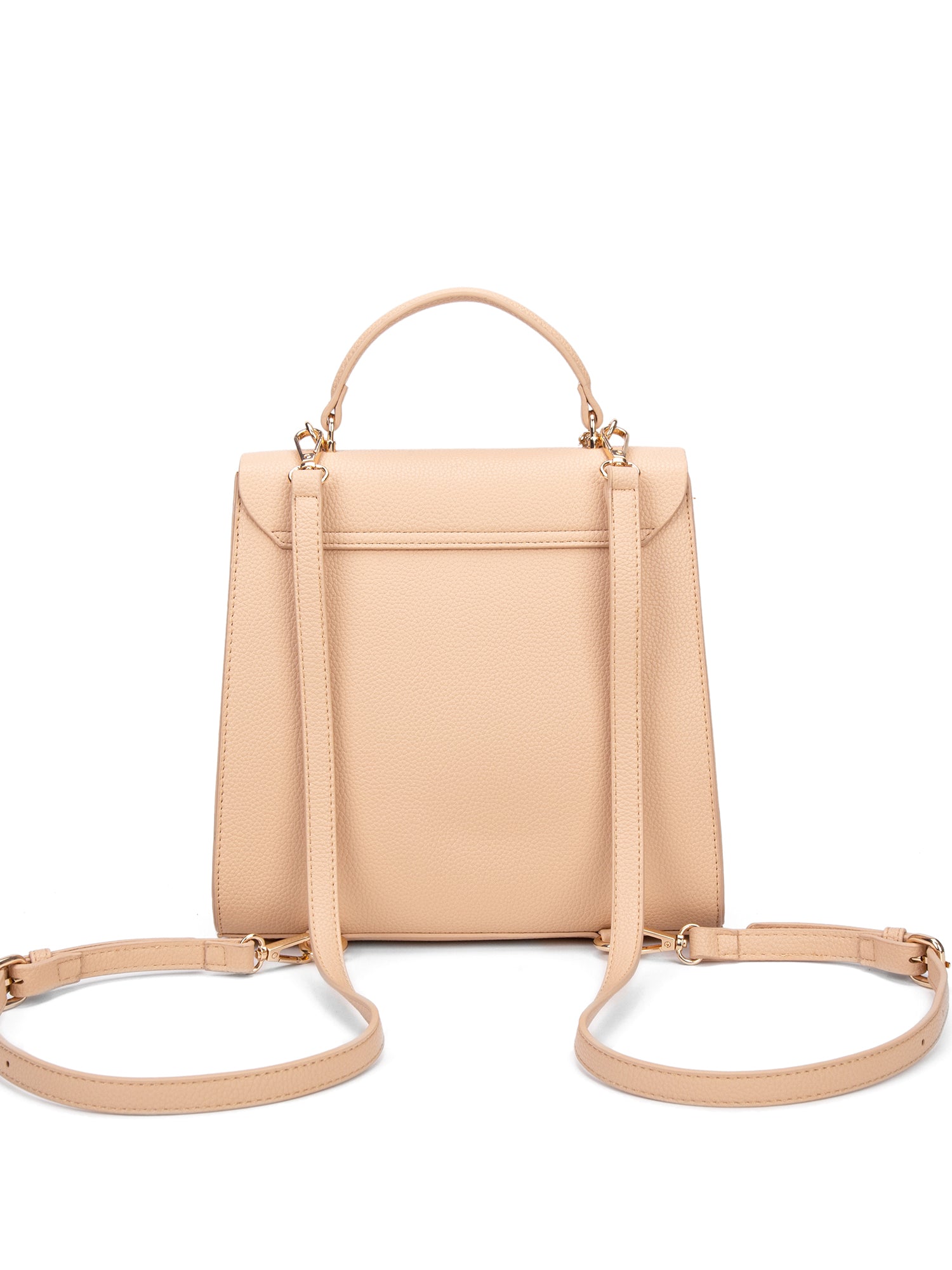 Zaino da donna in pelle vegana Casual 728-2PT-ALMOND Diana&co