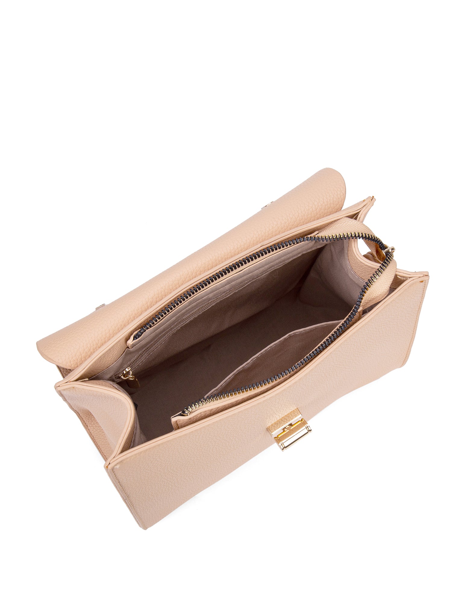 Zaino da donna in pelle vegana Casual 728-2PT-ALMOND Diana&co