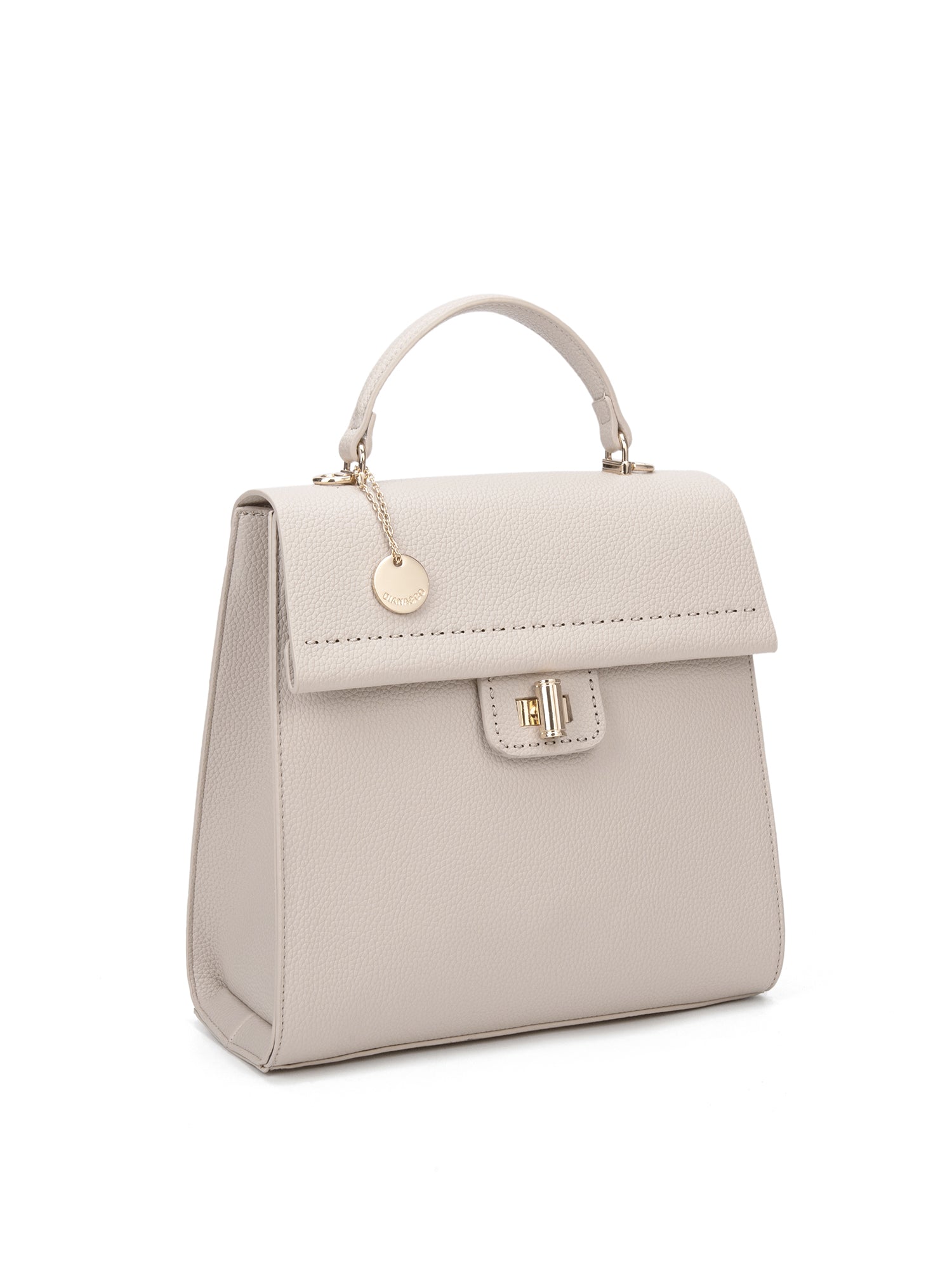 Zaino da donna in pelle vegana Casual 728-2PT-IVORY Diana&co