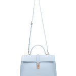 Borsa a mano da donna 100% pelle vegana PU 755-2PT-LIGHTBLUE Diana&co