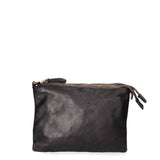 Lucca Borsa a tracolla da donna Vera pelle 1001-D28 NERO Gave Lux