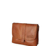 Borsa a tracolla da uomo Vera pelle HILB-3094-CUOIO Hill Burry