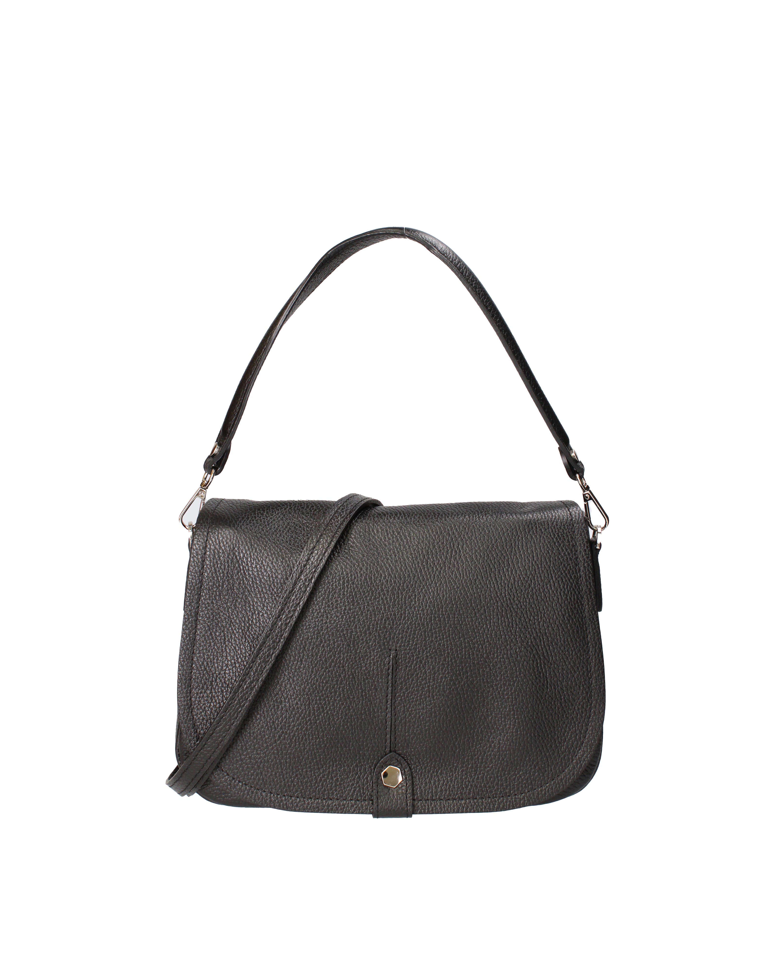 Sabina Borsa a spalla da donna Vera pelle 07139-D28 NERO Viola Castellani