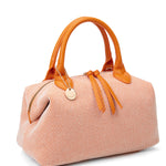Borsa a mano da donna 100% pelle vegana PU 749-1PT-ORANGE Diana&co