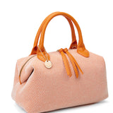 Borsa a mano da donna 100% pelle vegana PU 749-1PT-ORANGE Diana&co