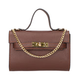 Uma Borsa a mano da donna Vera pelle 06525-D223 cioccolato Gave Lux
