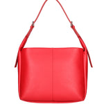 Borsa a spalla da donna Misto pelle e tessuto 07157-D58 ROSSO FUOCO Roberta Rossi