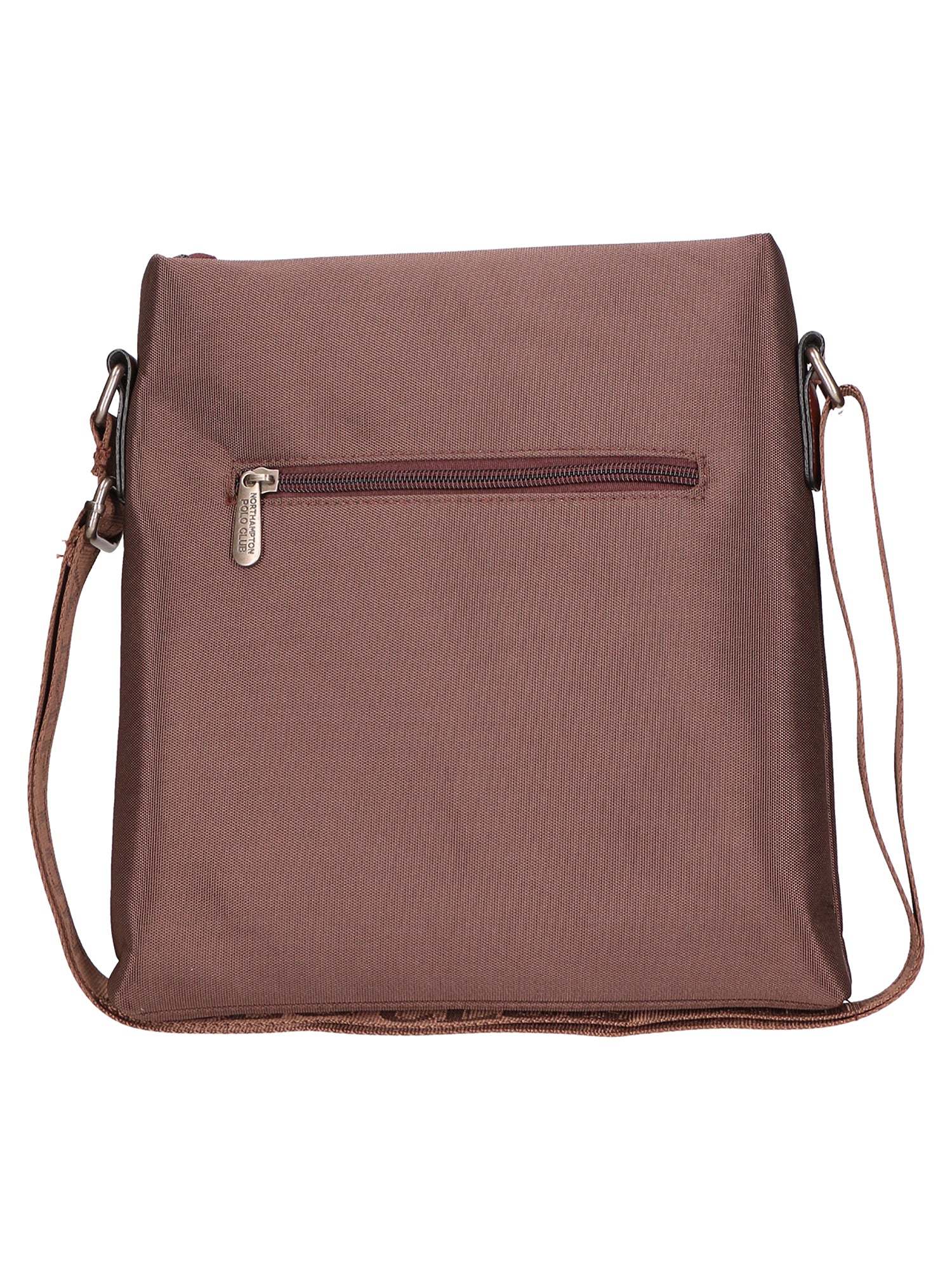 Borsa a tracolla uomo Pelle vegana + Tessuto PCL3068-EARTH Northampton Polo Club