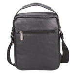Borsa a tracolla uomo 100% pelle PU PCL3104-BLACK Northampton Polo Club