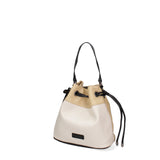 Borsa a secchiello da donna Ecopelle F6714-3-BEIGE - YELLOW David Jones