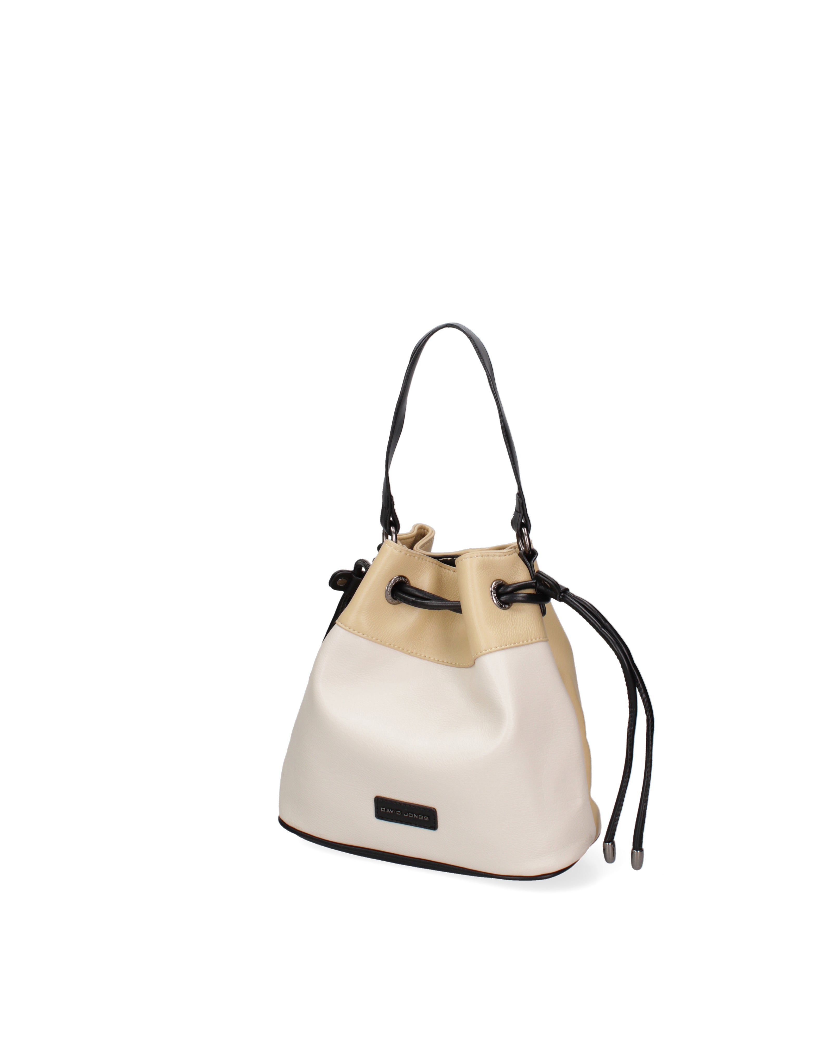 Borsa a secchiello da donna Ecopelle F6714-3-BEIGE - YELLOW David Jones