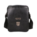 Borsa a tracolla uomo in pelle PU Casual PCL3078-BLACK Northampton Polo Club