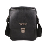Borsa a tracolla uomo in pelle PU Casual PCL3078-BLACK Northampton Polo Club