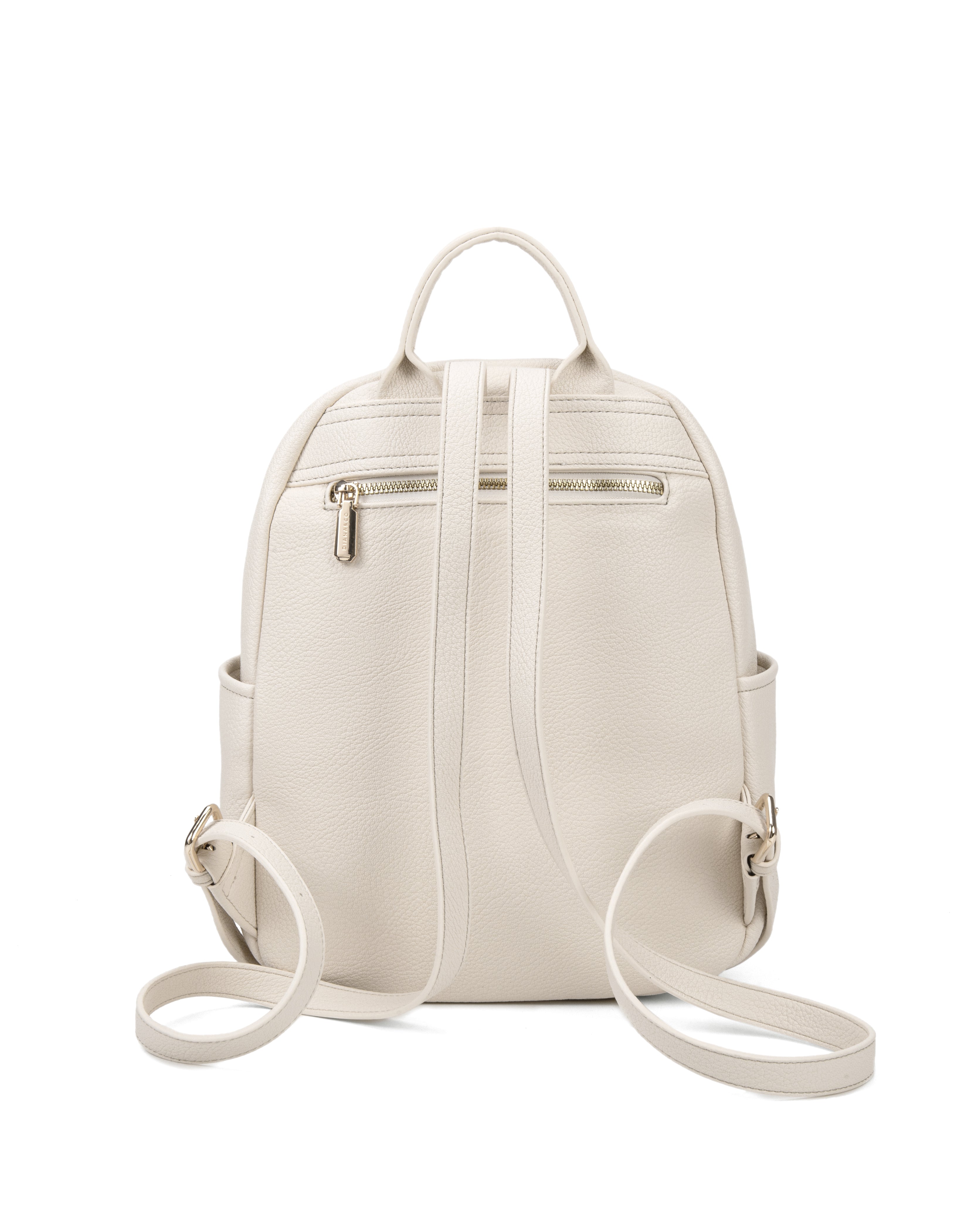 Zaino da donna in pelle vegana Casual 740-2PT-LIGHTCREAM Diana&co