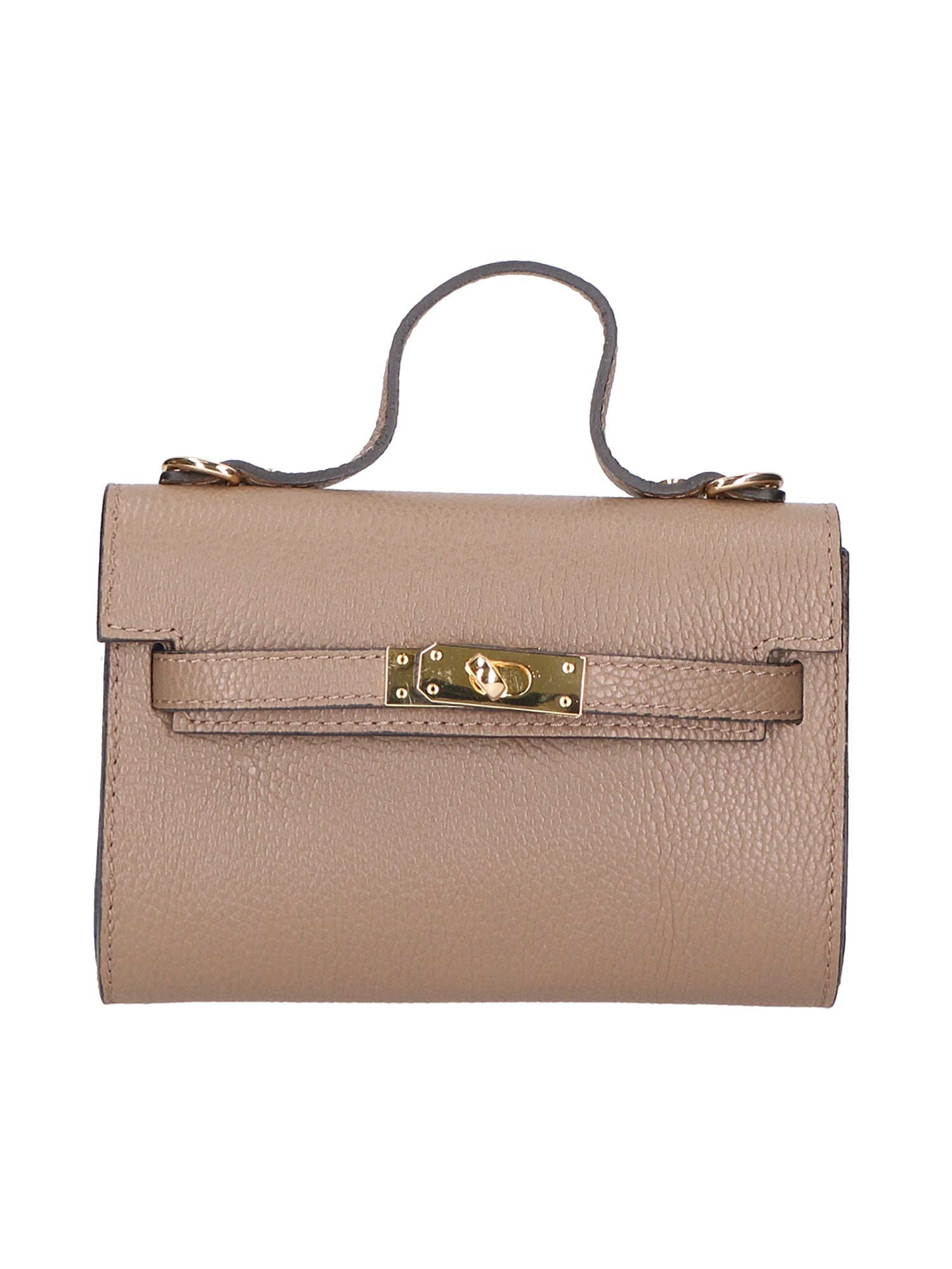 Uma Borsa a mano da donna Vera pelle 06525-D40 TAUPE Gave Lux