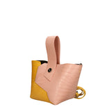 Ombretta Borsa a mano da donna Vera pelle 00643-C68+C36 ROSA PINK+SENAPE MUSTARD Gave Lux