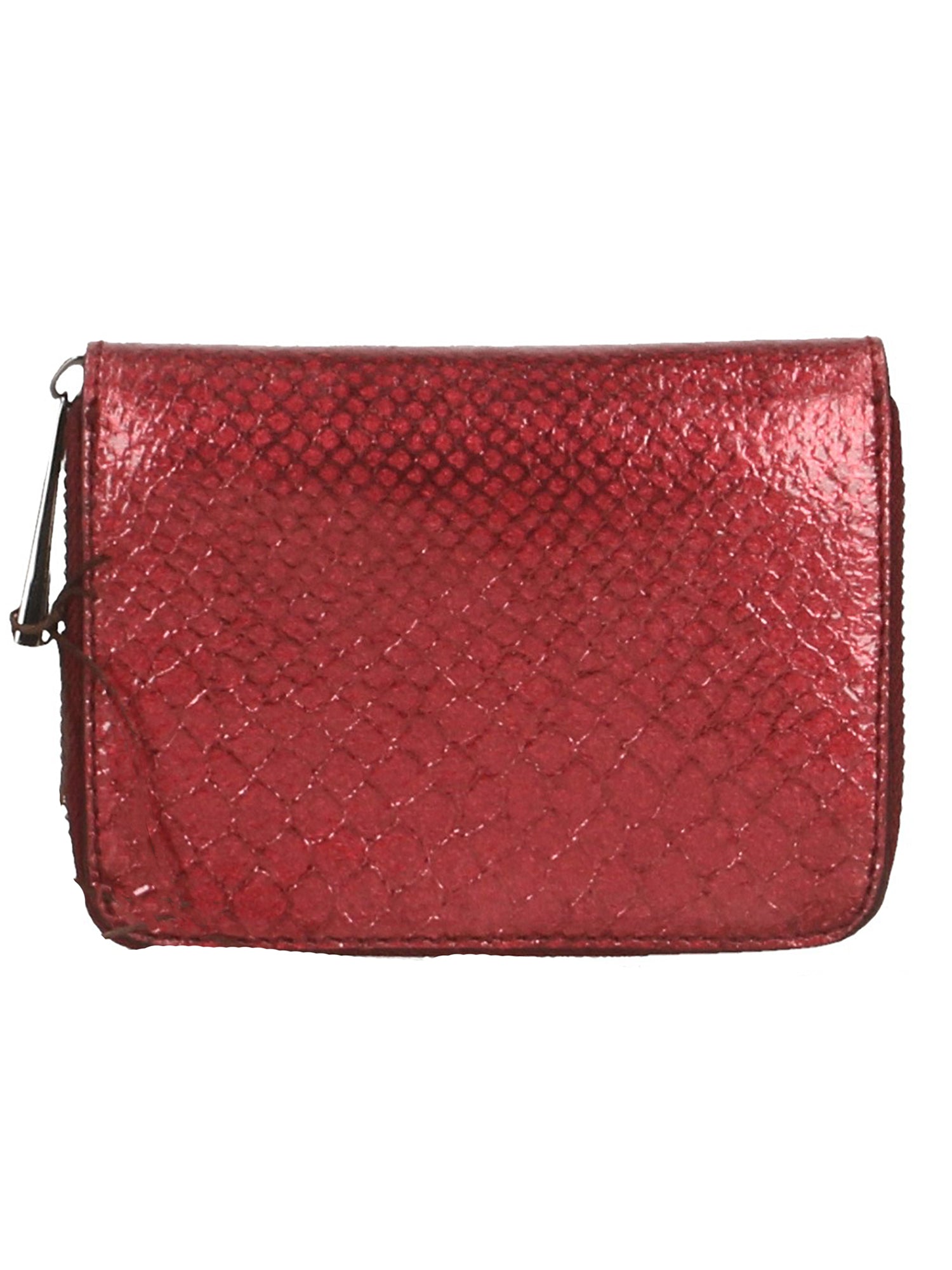 Nohemi Portafoglio donna vera pelle Zip 524072-ROSSO RED Gave Lux