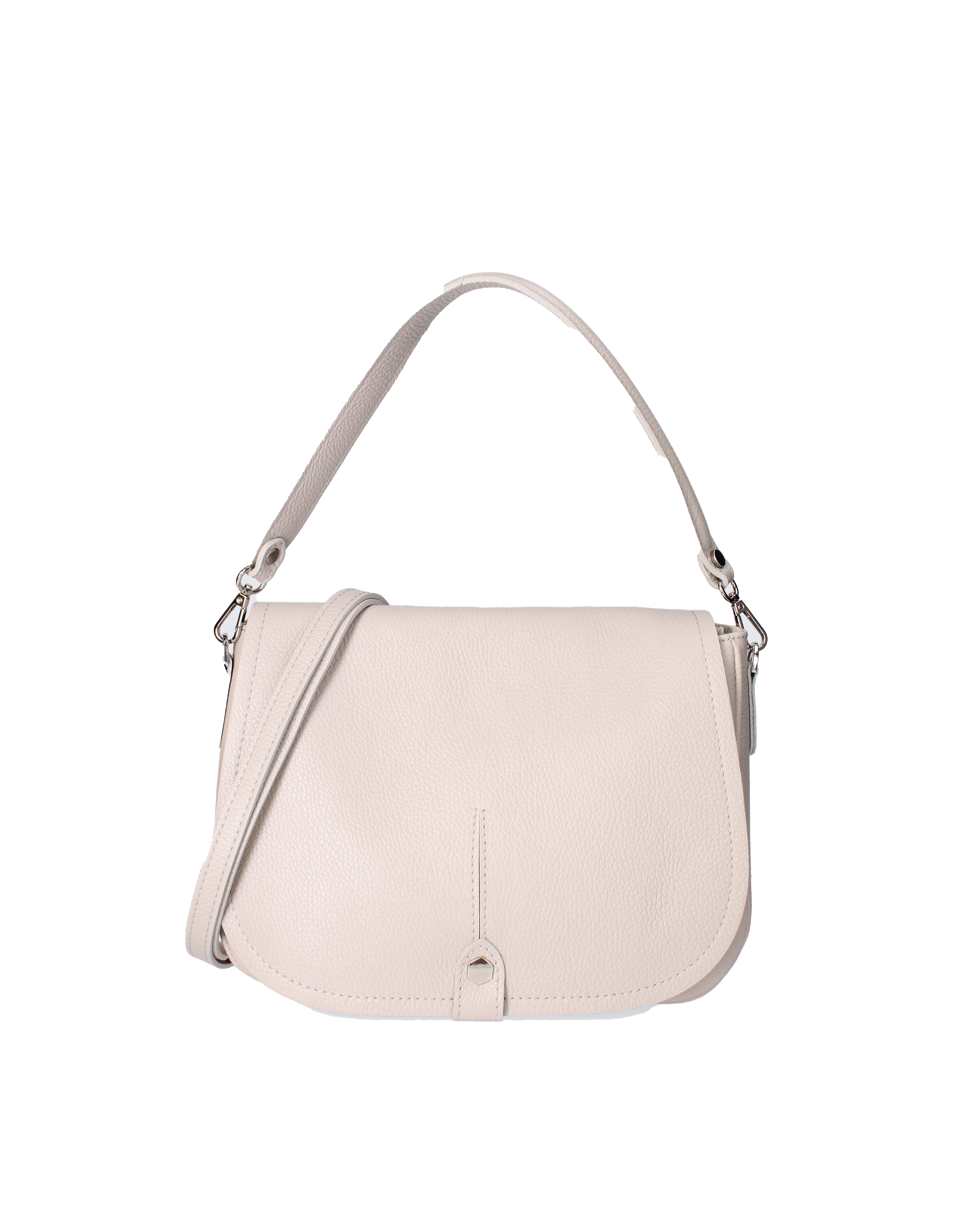 Sabina Borsa a spalla da donna Vera pelle 07139-D86 GRIGIO PERLA Viola Castellani