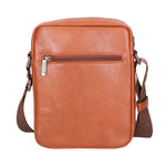 Borsa a tracolla uomo 100% pelle PU PCL3105-BROWN Northampton Polo Club