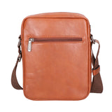 Borsa a tracolla uomo 100% pelle PU PCL3105-BROWN Northampton Polo Club