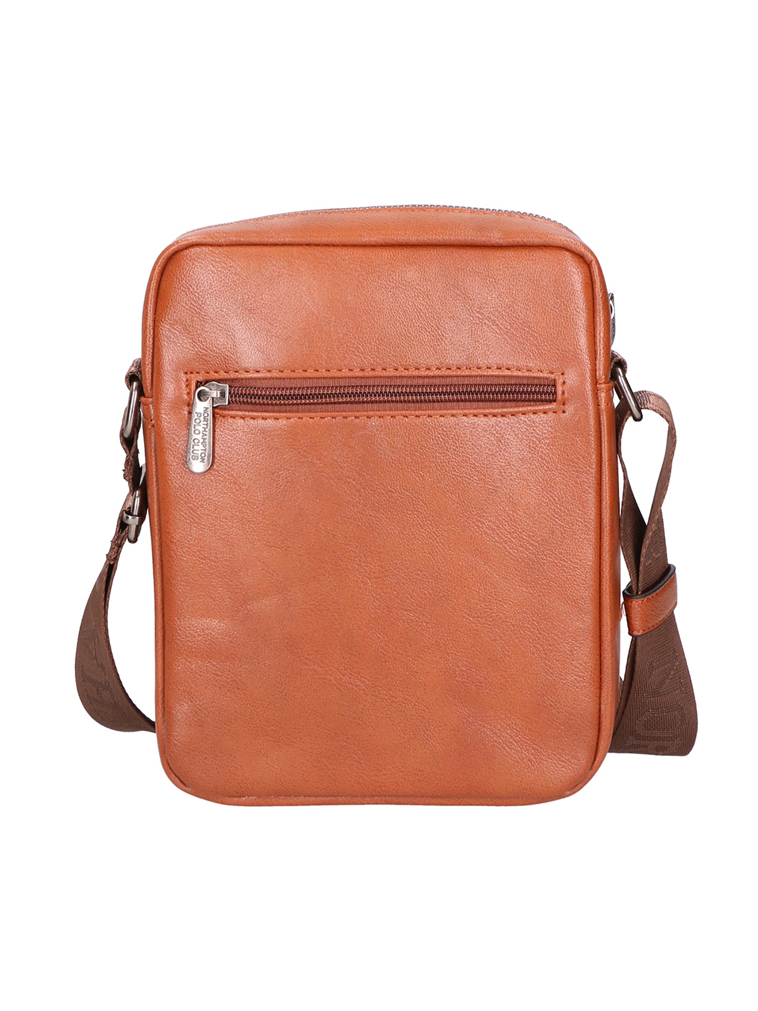 Borsa a tracolla uomo 100% pelle PU PCL3105-BROWN Northampton Polo Club