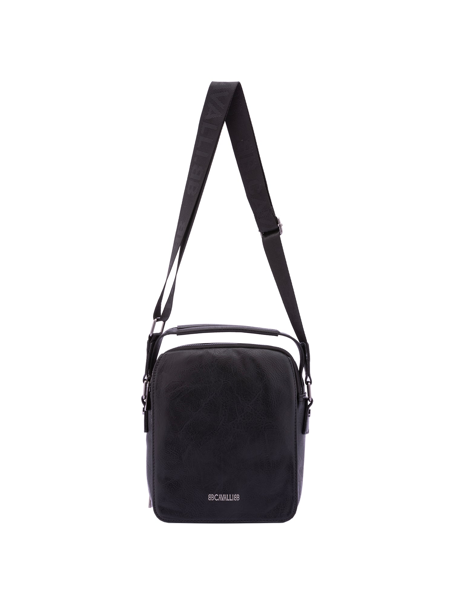Borsa a tracolla uomo Ecopelle e poliestere BC1193-NERO B Cavalli