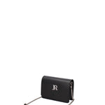 Borsa a tracolla da donna 100% vera pelle JR-W-1185-DO-BLACK + SILVER John Richmond