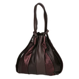 Oceania Borsa a spalla da donna Vera pelle 580041-T.MORO DARK BROWN Gave Lux