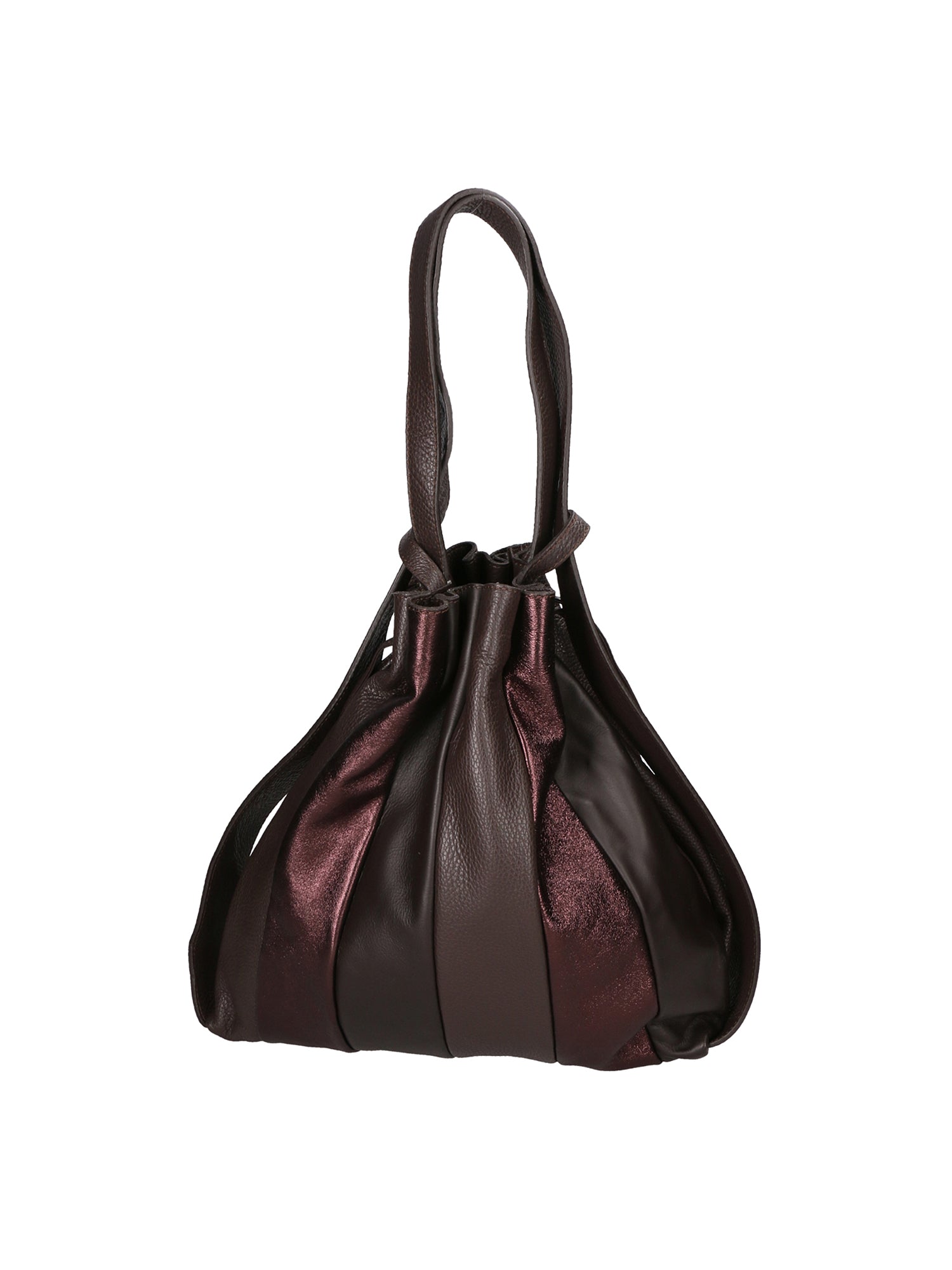 Oceania Borsa a spalla da donna Vera pelle 580041-T.MORO DARK BROWN Gave Lux