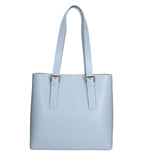 Germana Borsa a spalla da donna 100% pelle 05924-B92 CELESTE Gave Lux