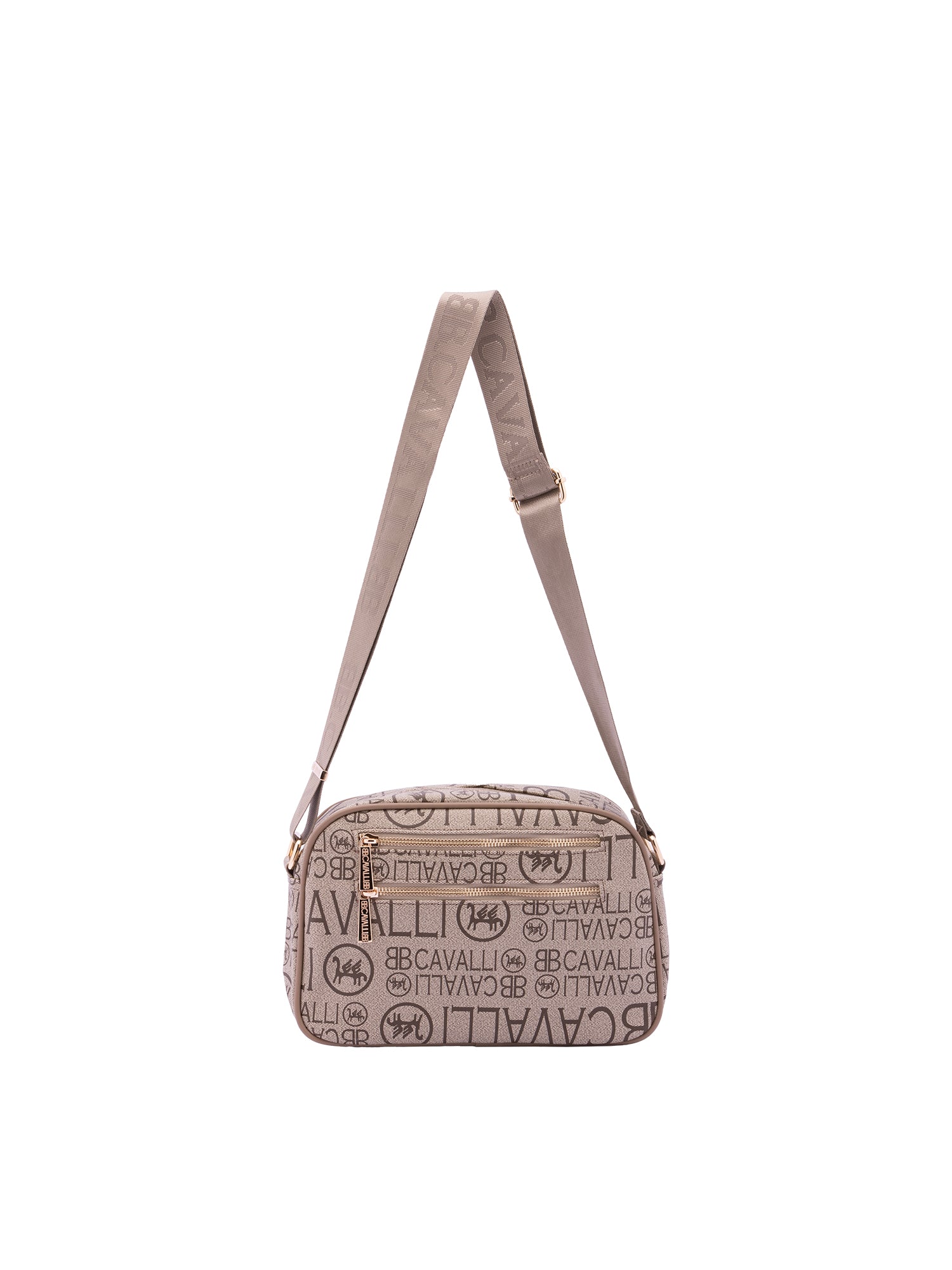 Borsa a tracolla da donna Ecopelle BC1362-KHAKI B Cavalli