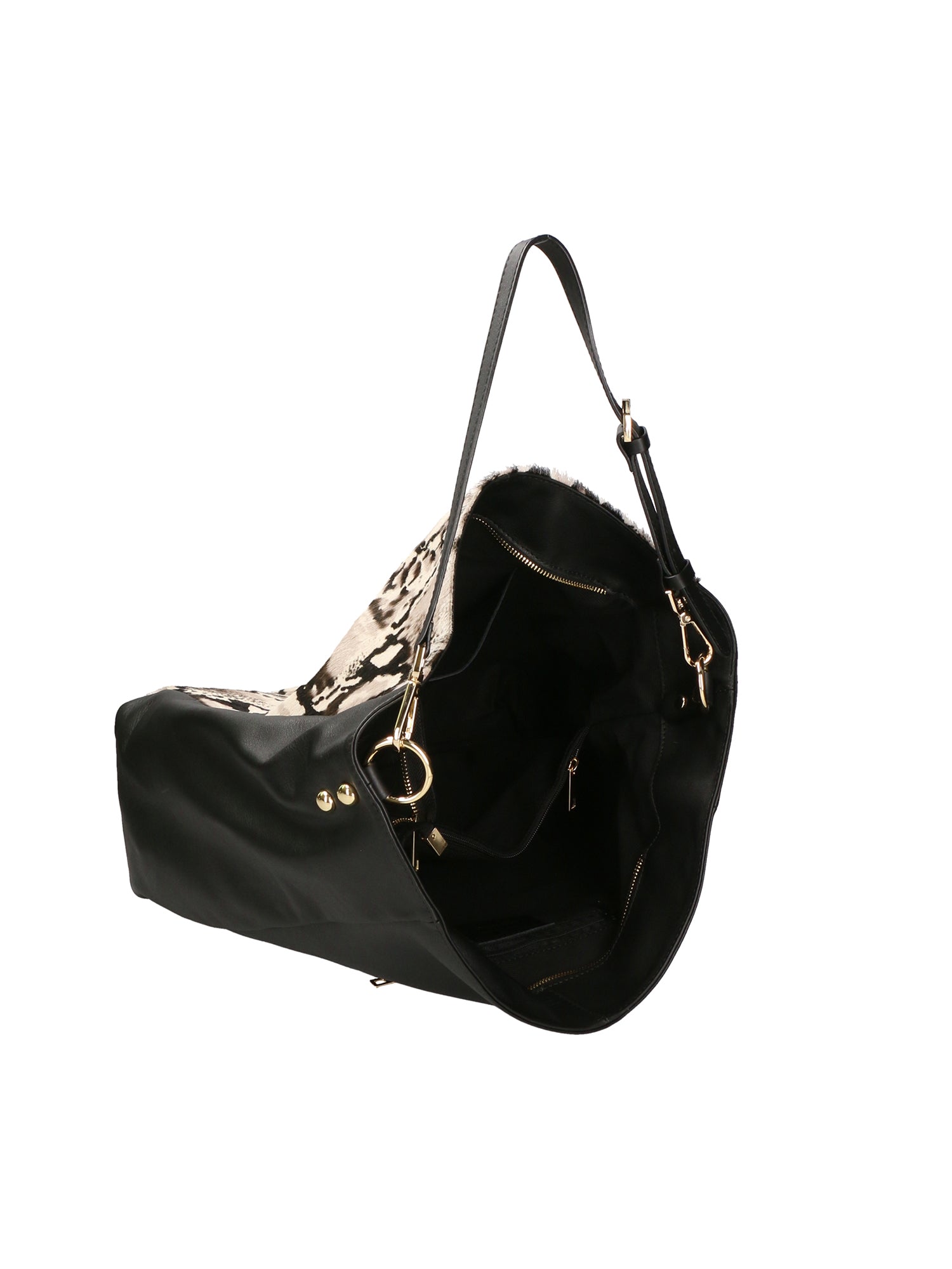 Asia Borsa a spalla da donna Vera pelle 05475-PITONE BIANCO 008 Gave Lux