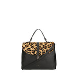 Oriana Plus Borsa a mano da donna Vera pelle 04008-D28 NERO + LEOPARDO 2 Chiara Ferretti