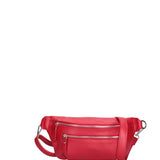 Marsupio da donna in vera pelle 100% pelle 07240-D58 ROSSO FUOCO Roberta Rossi