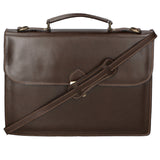 Dafne Borsa da lavoro unisex Vera pelle 7004-T.MORO Gave Lux