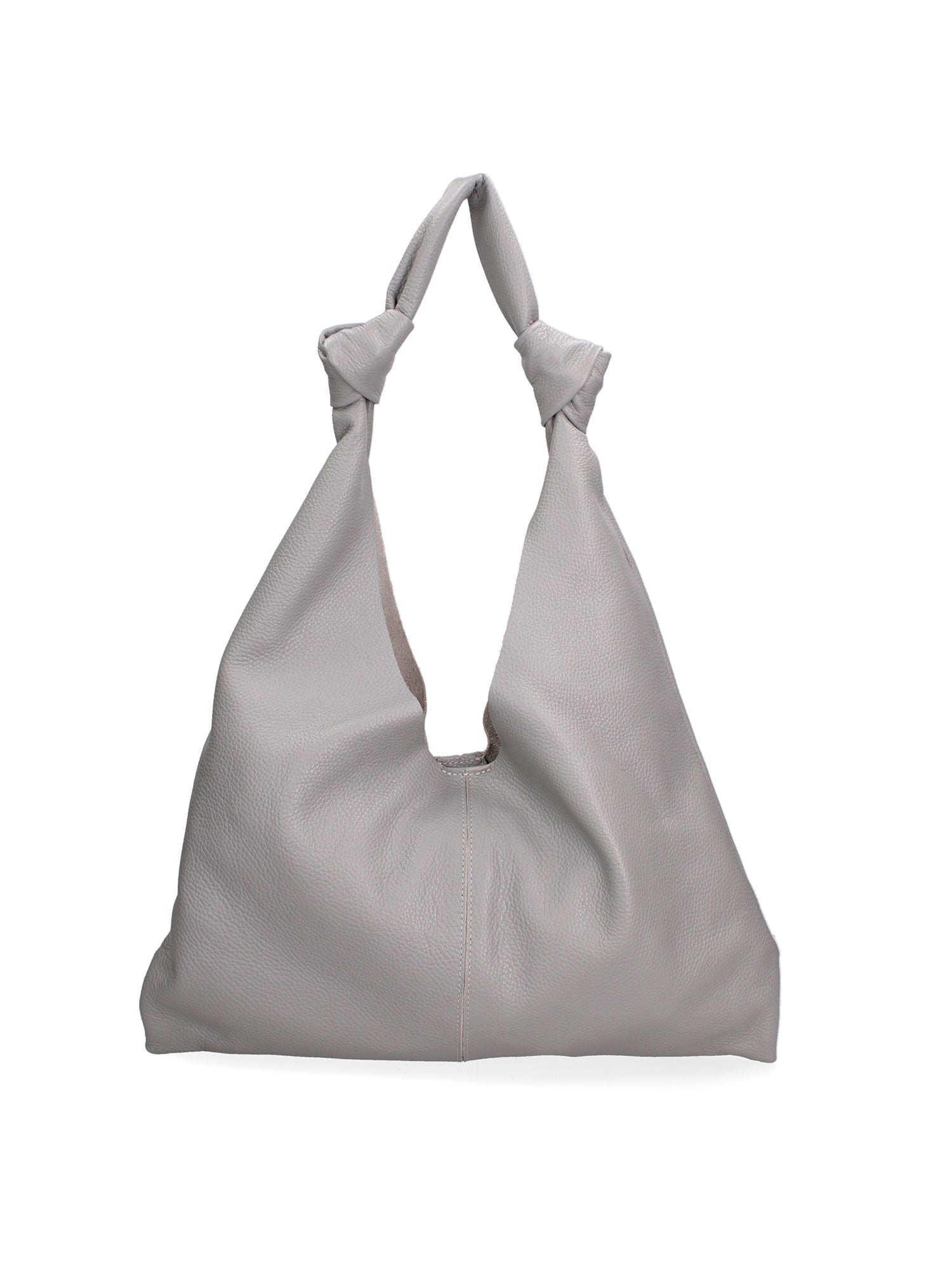Borsa a spalla da donna 100% vera pelle 07156-D16 GRIGIO Viola Castellani