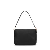 Borsa a spalla da donna 100% pelle vegana PU 740-1PT-BLACK Diana&co