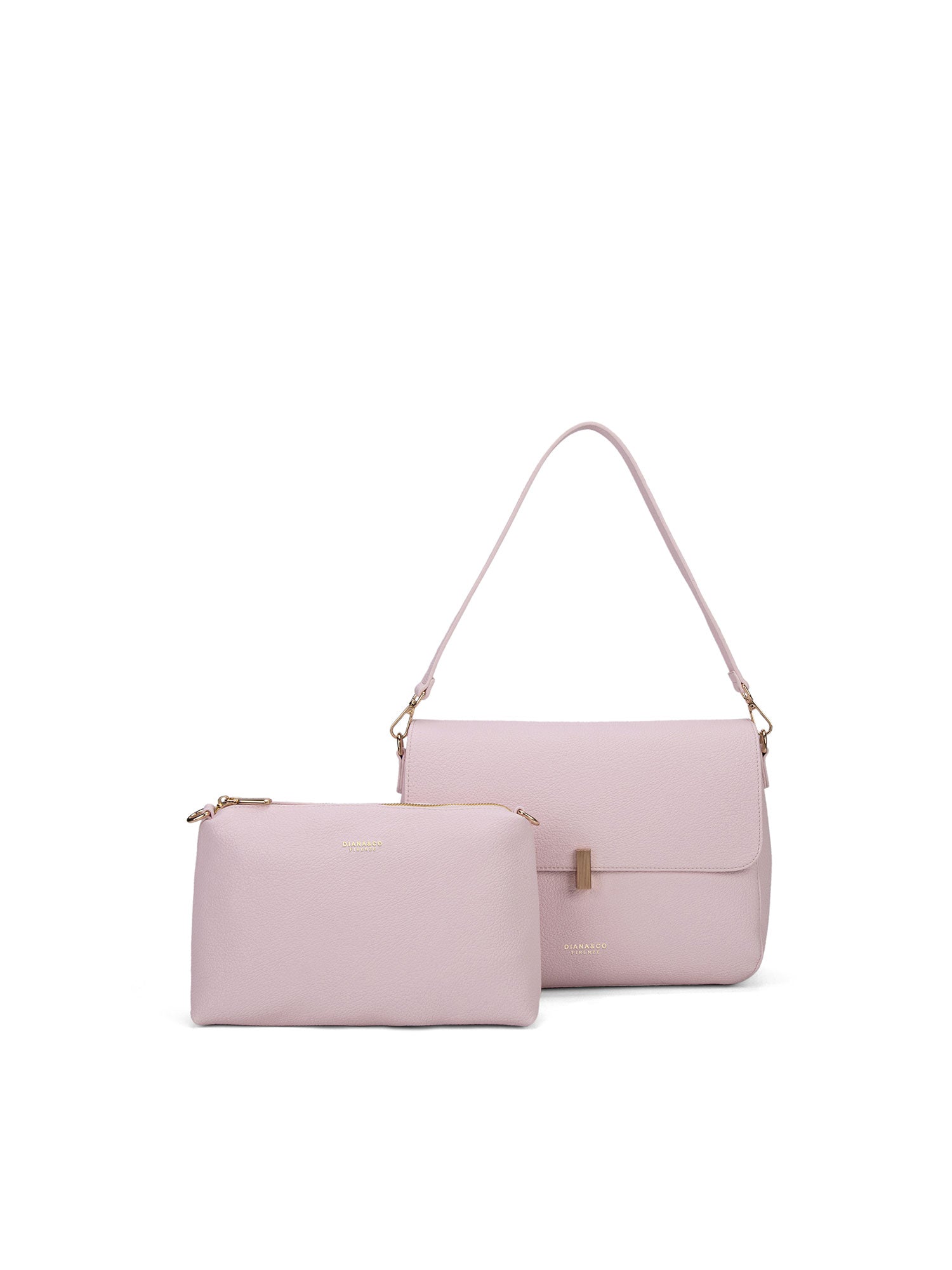 Borsa a spalla da donna 100% pelle vegana PU 740-1PT-PRIMROSE Diana&co