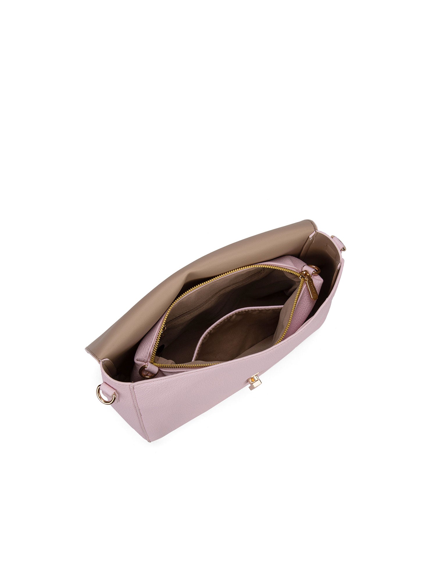 Borsa a spalla da donna 100% pelle vegana PU 740-1PT-PRIMROSE Diana&co