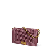 Borsa a mano da donna 100% Pvc FLAT-M-BALL 24-DARK MAUVE - LIGHT OTTONE Marc Ellis