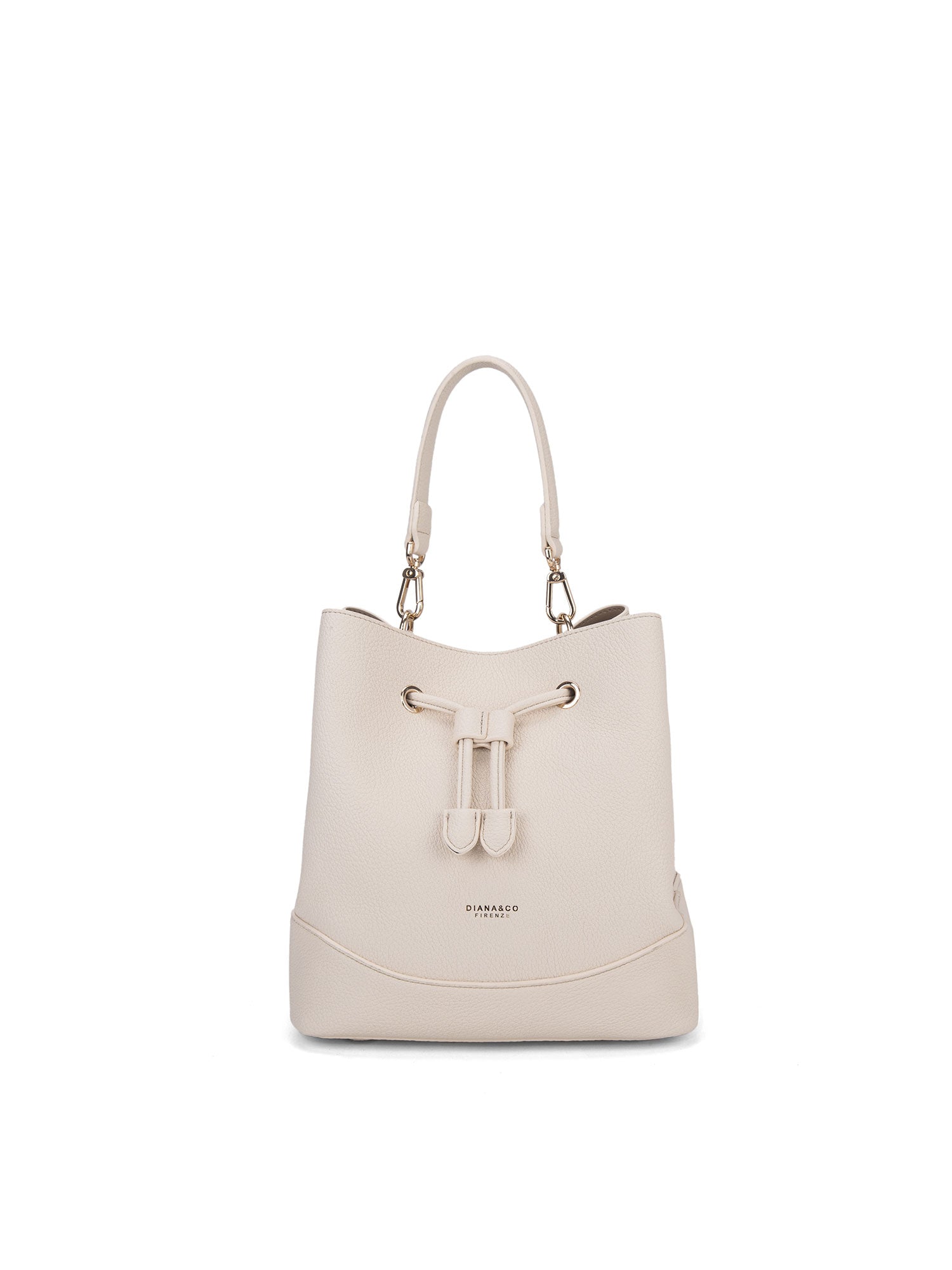 Borsa a mano da donna 100% pelle vegana PU 741-1PT-BISCUIT Diana&co