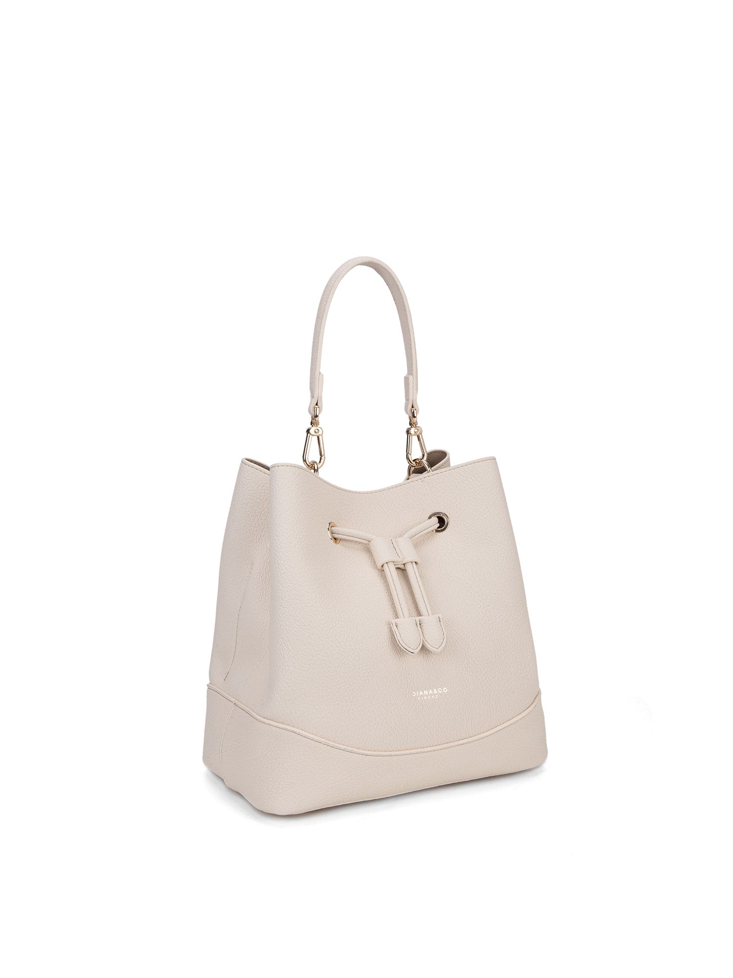 Borsa a mano da donna 100% pelle vegana PU 741-1PT-BISCUIT Diana&co